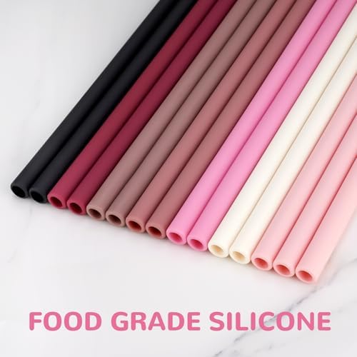 Tomorotec 15PCS Silicone Drinking Straws Fit for Stanley 40oz 30oz Tumbler - Image 2