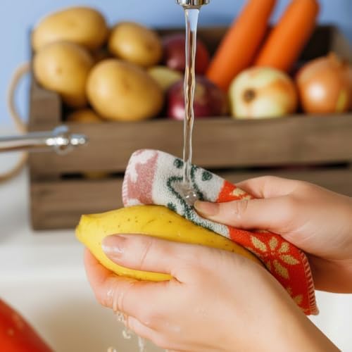 Amarelle Scrub,Eco-Friendly Reusable Dish Scrubbers for Washing Dishes,Soft Safe and Non-Scratch Scrubber, Durable Scouring Pad for Kitchen and Household Cleaning (Royal Bazaar, 5-Pack) - Image 5