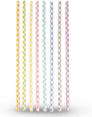 24-Pack, Reusable Straws - Daydream, Plastic Straws Reusable, BPA Free, Dishwasher Safe, Multicolor, Replacement for Tumblers, Fits 20oz 30oz 40oz - Image 6