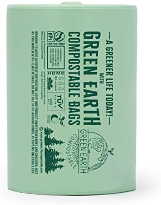 Green Earth Compostable Tall Kitchen Food Scrap Trash Bags, Compost Bin Compatible, 13 Gallon, 49 Liter, 100-Count, Superior Strength 0.9 Mil, ASTM D6400, BPI (US) & OK Compost Home (EU) Certified - Image 5