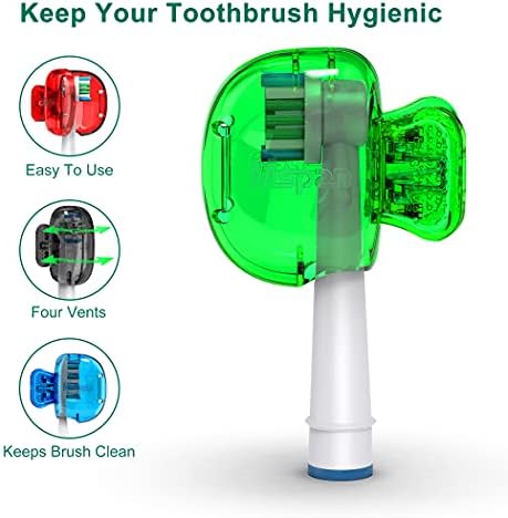 Mspan Toothbrush Head Cover Cap: Toothbrush Protector Brush Pod Case Protective Plastic Clip Bathroom Cool Stuff for Household Travel - Image 3