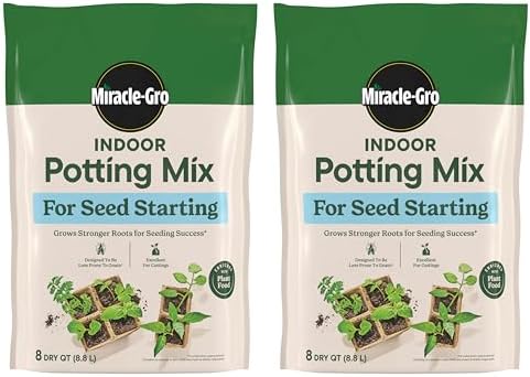 Miracle-Gro Indoor Potting Mix for Seed Starting, 8 qt. (2-Pack) by Miracle-Gro