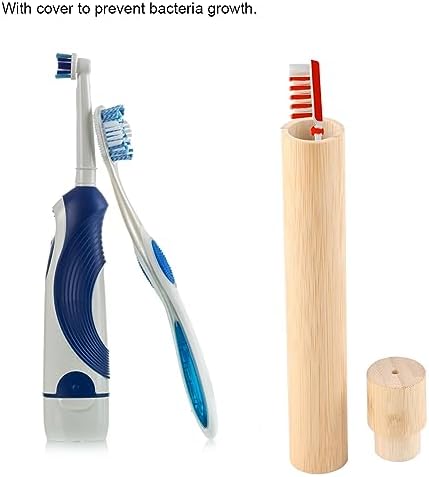 Bamboo Toothbrush Holder, 21×2.8cm Toothbrush Covers, Toothbrushs Holders Travel, Portable, for Traveling, Teeth, - Image 4