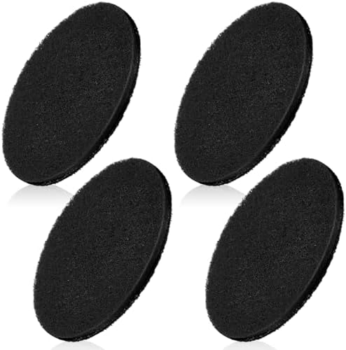 Pangda 4 Pack Oval-Shaped Charcoal Filters for Compost Bucket Countertop Bin Pails in Indoor, Activated Charcoal Filter Dimensions Approx 6-1/2 x 5 Inches 3/8 Inch Thick by Pangda