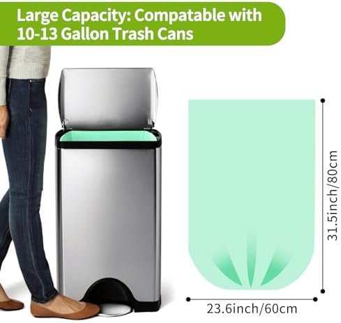 13 Gallon Tall Kitchen Trash Bags - Heavy Duty Leak-Resistant - 80 Count - Image 5