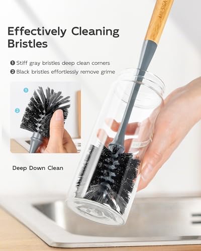 MR.SIGA Water Bottle Brush, Long Handle Bottle Brush for Sports Bottles - Image 4