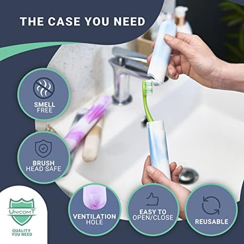 Travel Toothbrush Case, Plastic Tooth brush Holder Travel Covers - Image 3