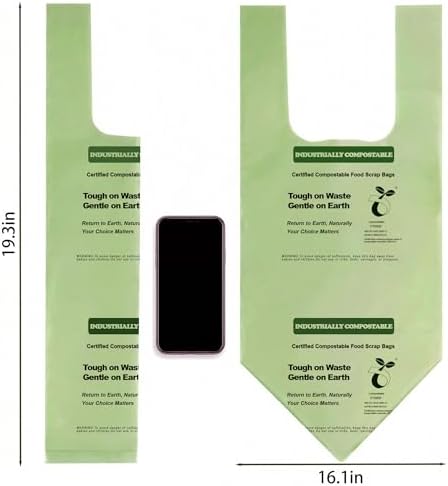 1.6 Gallon Compostable Bags, 220 Count, 6 Liter, Extra Thick - Image 2
