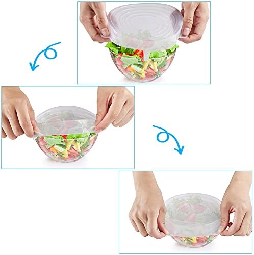 6PCS Silicone Stretch Lids, Six Sizes of Bowl Cover - Image 3