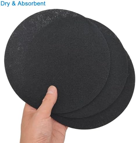 3 Pack Charcoal Filters for Compost Bucket, 6.7inch Compost Filter for Countertop Bin, Compost Pail Replacement Activated Carbon Charcoal Filters, Home Bucket Compost Bin Refill, Round - Image 3