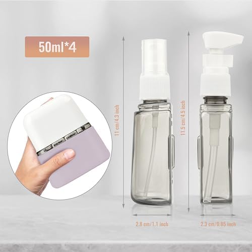 Bpluma Travel Bottles, Leak Proof Containers For Toiletries TSA Approved Airplane Accessories Kits For Liquid With Labels - Image 2