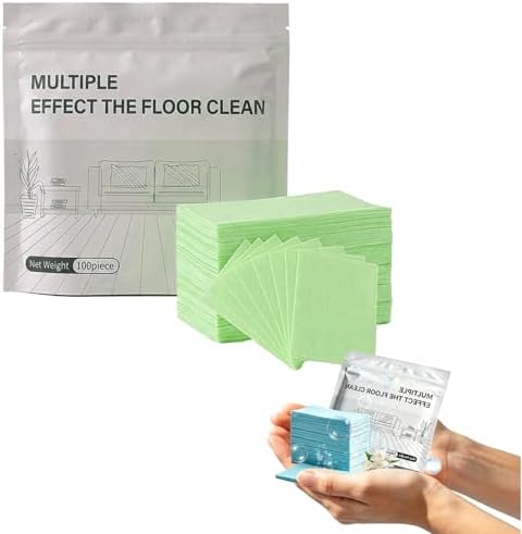 100 Piece Floor Cleaning Tablets, Multi-Surface Cleaner, 2026 Upgraded Multi-Effect Dissolvable Pre-Measured Deep Cleaning Tablets for Tile Vinyl Hardwood Laminate Kitchen Bathroom (Green) by Unknown