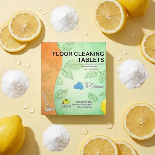 12PCS Floor Cleaning Tablets - Multi-Surface Hard Floor Cleaner for Tile Vinyl Laminate & Stone,Multi-Effect Floor Clean Tablets for Mopping,Compatible with Robot Mops & Wet Dry Vacuums, Pet Friendly - Image 5