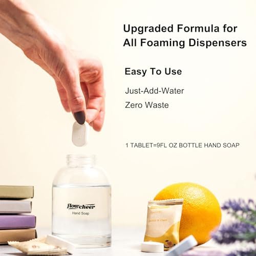 flowcheer Foaming Hand Soap Tablets (24 Pack) + All-Purpose Cleaner Refill Tablets (12 Pack) Bundle – Eco-Friendly Hand Wash & Multi-Surface Household Cleaning Set - Image 4