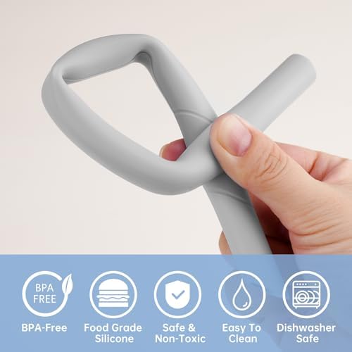 NiHome 6 PCS Extra Wide Reusable Bent Silicone Straws for Boba & Smoothies - Image 6