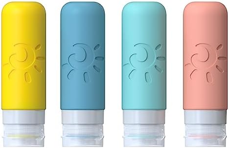 Zafit Travel Bottles for Toiletries, TSA Approved Travel Containers 3oz Leak Proof Travel Tubs Refillable Liquid Travel Accessories for Shampoo Conditioner Lotion Body Wash(Multicolored B) - Image 2