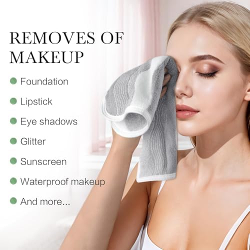SINLAND Absorbent Coral Velvet Washcloth Ultra Soft Microfiber Face Towels 12 x 12 inch Multi-Purpose Face Cloths for Household and Sport - Image 6