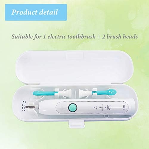 2 Pcs Electric Toothbrush Travel Case, Portable Toothbrush Holder for Oral-B Pro and Other Electric Toothbrush Set by Hovesty (Blue&White) - Image 3