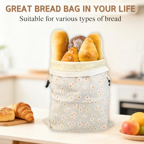 2 Pack Beeswax Bread Bags for Homemade Bread with Zipper, Large 13x17'' Reusable Beeswax Sourdough Bread Storage Bag, Keep Loaves Fresh Longer, Freezer Safe & Airtight, Natural, Zero Waste - Image 6