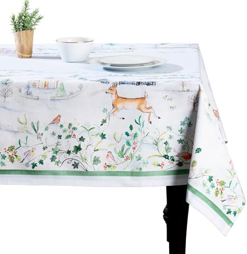 Maison d' Hermine Table Cloth Rectangle Table Reusable 100% Cotton 70"x120" by MaisondHermine