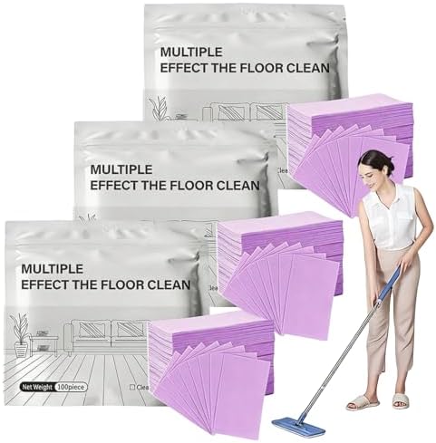 Multi-surface Floor Cleaning Tablets, 300PCS Floor Cleaning Tablets Multi- Surface Cleaner, Free Shine Floor Cleaner Tablet, Multiple Effect the Floors Clean, Concentrated Cleaner for Hardwood, Tile by Unknown