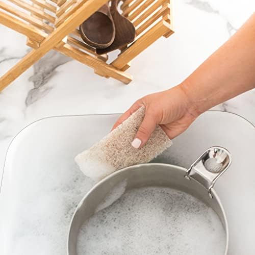 Full Circle Beachy Clean Coconut Sponge, Scour Pads, Set of 3 (Pack of 2) - Image 3