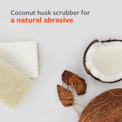 Full Circle Coconut Scrubber Sponges, Pack of 2, Dual-Sided - Image 2