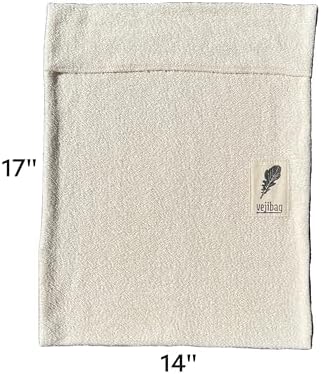 VEJIBAG Extra Large | Certified Organic Cotton Vegetable Crisper Bags | Produce Bags to Keep Lettuce & Veggies Fresh | Reusable, Eco-Friendly, Biodegradable, Machine Washable/Dryable | Made in USA - Image 4