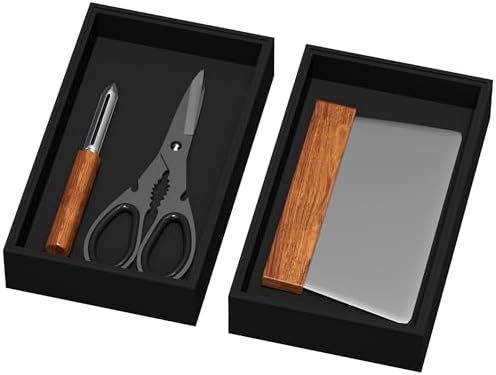 Lixple Bamboo Kitchen Drawer Organizer, 2 Pack, 10" x 6" x 2", Black by Lixple