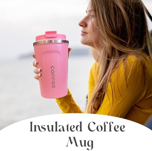 Insulated Travel Coffee Mug, Stainless Steel Coffee Cup with Leakproof Lid - Image 6