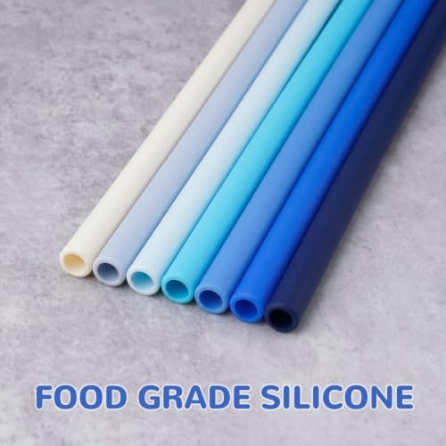Tomorotec 7PCS Silicone Drinking Straws Fit for Stanley 40 oz 30 oz Tumbler - Image 2