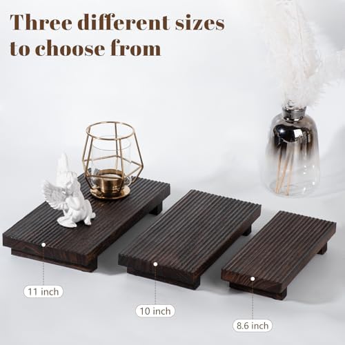 Bathroom Tray Farmhouse Decor Kitchen Soap Holder, 8.7" * 3.6" Dark Brown - Image 5