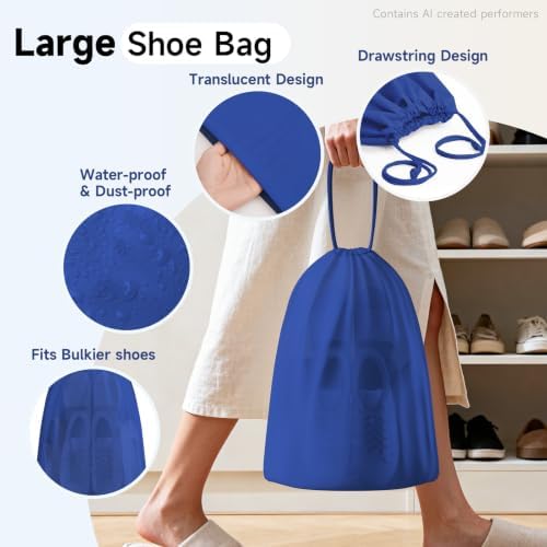 OlarHike Packing Cubes for Travel,Gifts for Women Mom,Anti-Tearing Suitcase Organizer for Luggage with Shoe & Hanging Toiletry Bag,Vacation Essentials & Accessories for Cruise Ship,9 Set,Klein Blue - Image 7