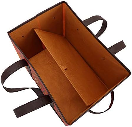 Foraineam Reusable Grocery Bags Set Durable Heavy Duty Tote Bag Collapsible Grocery Shopping Box Bag with Reinforced Bottom - Image 4
