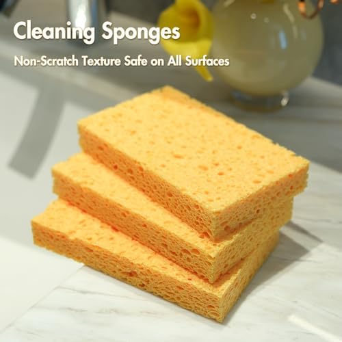 6 x 3.6 x 0.9 Inch JK SP-T22 Large Sponge, Kitchen Sponges, Handy Sponges, Cellulose Sponges, Dish Washing Sponge, Natural Sponge, Car Washing Sponge, Eco Friendly Sponge - Image 5