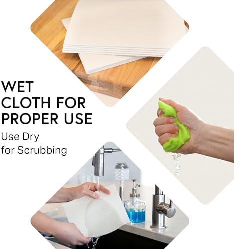 Swedish Wholesale Dishcloths Reusable 8" x 7" Sponge Cloths, Bulk 10 Pack of High Absorbent Cellulose Dish & Kitchen Cleaning Hand Towels, Wring to Dry & Machine Wash, Odor Resistant, Assorted Colors - Image 4