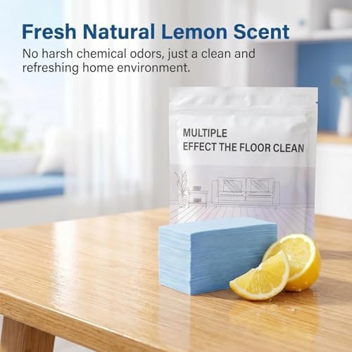2026 Multi-Effect Floor Clean Tablets, 100 Piece Floor Cleaning Tablets Multi-surface Cleaner, All Purpose Floor Cleaning Solution Tablets for Hardwood, Tile, Vinyl Floors, Laminate (Yellow, 100PCS) - Image 7