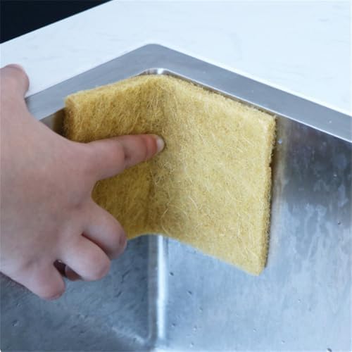Natural Scouring Pads Biodegradable Scrubbing Pads for Kitchen Cleaning, Dishes, and Pots - Sisal hemp Fiber Scrub Pads for Dishes - Non Scratch Scouring Pads for Pots and Pans (10 Pack) - Image 7