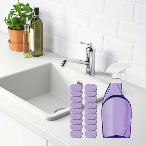 Splash Spray Cleaner Bottle with 18PCS Cleaning Tablets, Multi Purpose Kitchen Cleaner Spray for Oven Kitchen Bathroom - Image 2
