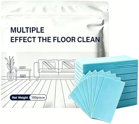 100 Piece Multi-Surface Floor Cleaning Tablets, Concentrated Cleaner for Hardwood, Tile, Laminate & More, Dissolvable Pre-Measured Deep Cleaning Solution for Kitchens, Vinyl Floors, Home by Unknown
