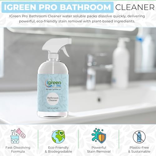 Bathroom Cleaner Tablets, 12 Water Soluble Pack,s Fresh Scent (12 Refill Water Soluble Packs, Citrus) - Image 3