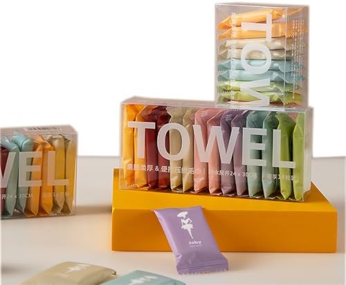 28 Pack Compressed Towels, Disposable Camping Towels, Compact - Image 3