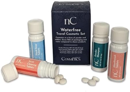 Stop Packing Water – nanoSPACE Travel Size Toiletries in Tablet Form with Clean Ingredients, Concentrated Performance & Leak Free Convenience | TSA Approved Mini Travel Essentials for Airplane Travel by nanoSPACE