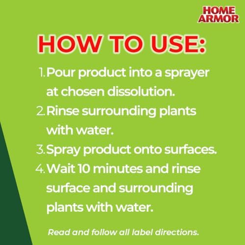 Home Armor Outdoor Cleaner Concentrate, 1 gal., Remove Stains from Mold, Mildew, Algae, Dirt and Grime for Visible Results in Seconds, No Scrubbing Required, Plant Safe - Image 7