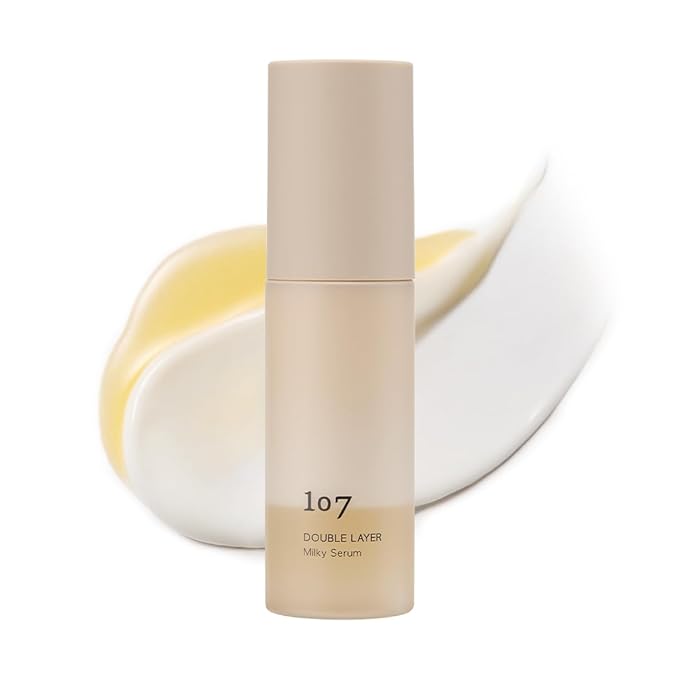 107 Double Layer Milky Serum 50ml / 1.69 fl. oz, Ginseng Exosomes, 7-Year Aged Vinegar, 9-Type Hyaluronic Acid for Radaint, Supple skin