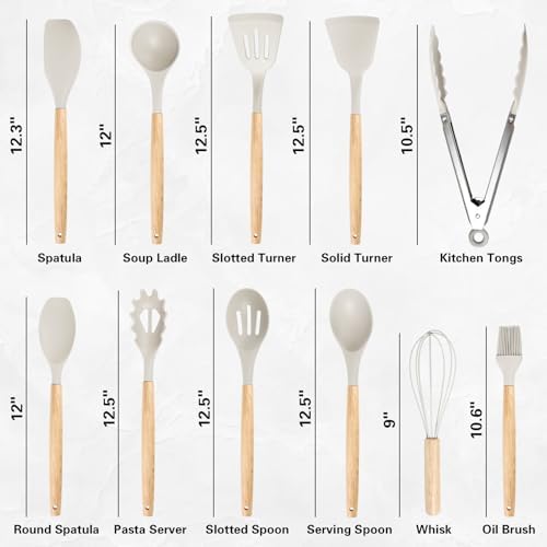 19PCS White Kitchen Cooking Utensils Set Kitchen Tools Set - Image 2
