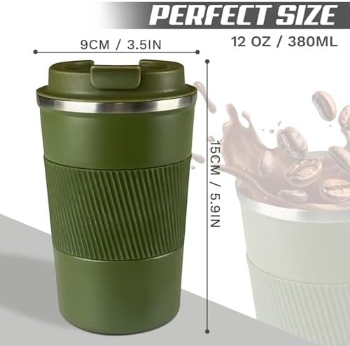 Vacuum Insulated Stainless Steel Travel Coffee Mug,Leak Proof Cup with Lid - Image 4