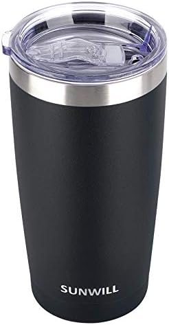 SUNWILL Coffee Tumbler, 20 oz Insulated Travel Mug Stainless Steel by SUNWILL
