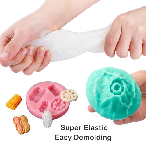 BBDINO Super Elastic Silicone Mold Making Kit 8A Clear 2.42lbs - Image 5