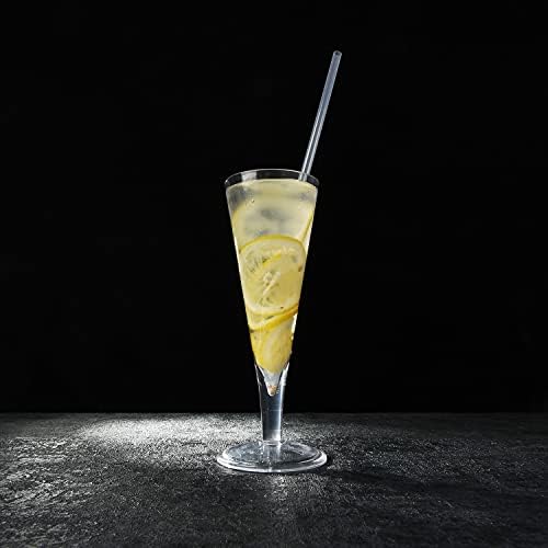 ALINK 12-Pack Reusable Clear Plastic Straws, 10.5-inch Hard Tumbler Straws - Image 6